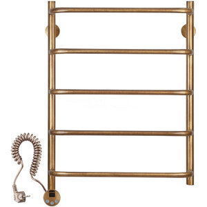Изображение товара Полотенцесушитель электрический Secado Мерида 1 4603777463670/4603777463687, ширина 60 см, высота 70 см, ТЭН слева/справа, цвет бронза
