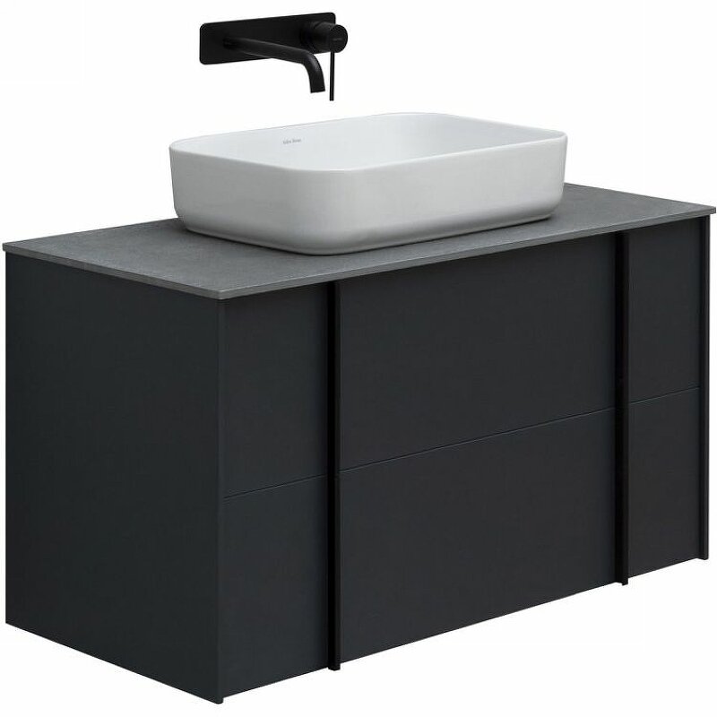Изображение товара Тумба под раковину Allen Brau Reality 1.32006.AM, 90 см, подвесная, антрацит матовый