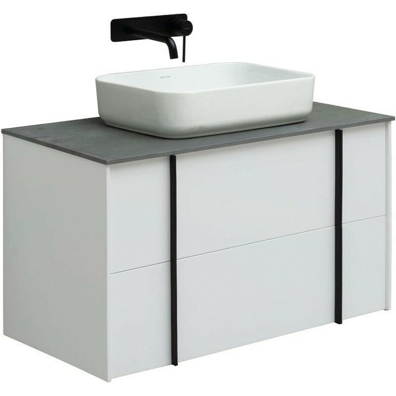 Изображение товара Тумба под раковину Allen Brau Reality 1.32006.WM 90 см подвесная белый матовый