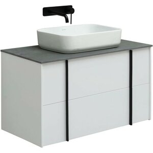 Изображение товара Тумба под раковину Allen Brau Reality 1.32006.WM, 90 см, подвесная, белый матовый