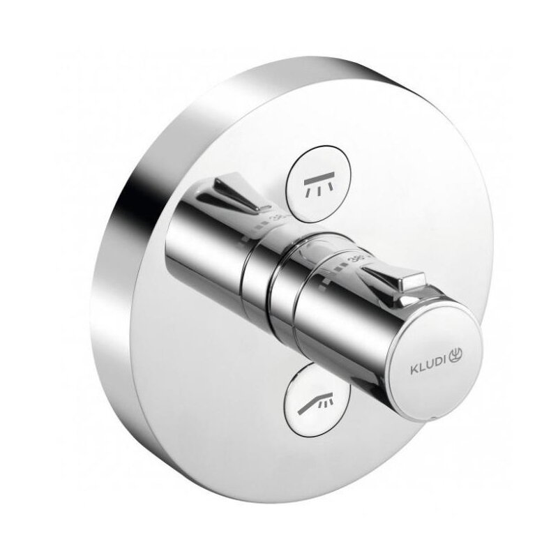 Изображение товара Смеситель для душа Kludi Push 389120538, термостатический, цвет хром Изображение товара Смеситель для душа Kludi Push 389120538, термостатический, цвет хром