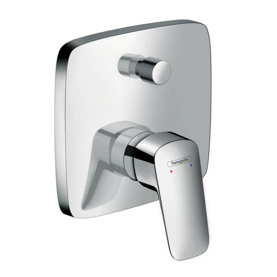 Изображение товара Смеситель для ванны и душа Hansgrohe Logis 71407000 в хроме, встроенный, однорычажный