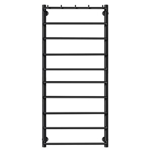 Изображение товара Полотенцесушитель водяной Secado Мерида 1 К, 4673739225233, ширина 40 см, высота 120 см, с крючками, черный матовый