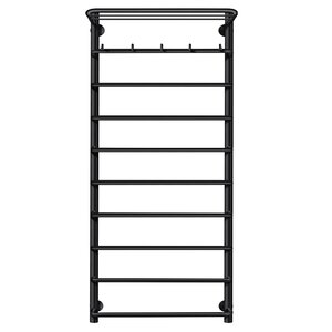 Изображение товара Полотенцесушитель водяной Secado Мерида 1 КСП, 4673739225486, ширина 50 см, высота 120 см, с крючками, с полкой, черный матовый