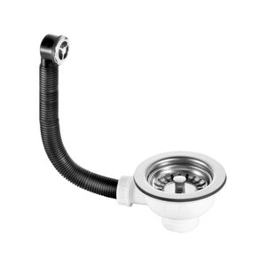 Изображение товара Слив-перелив для кухонный мойки McAlpine OF2-113S, цвет хром