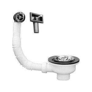 Изображение товара Слив-перелив для кухонный мойки McAlpine OFR2-113S, цвет хром