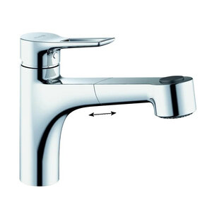 Изображение товара Смеситель для кухонной мойки Kludi Mix 329410562 с выдвижным изливом