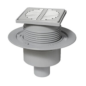 Изображение товара Трап McAlpine MRFG3V-50 с сухим затвором, решетка из нержавеющей стали 115х115 мм