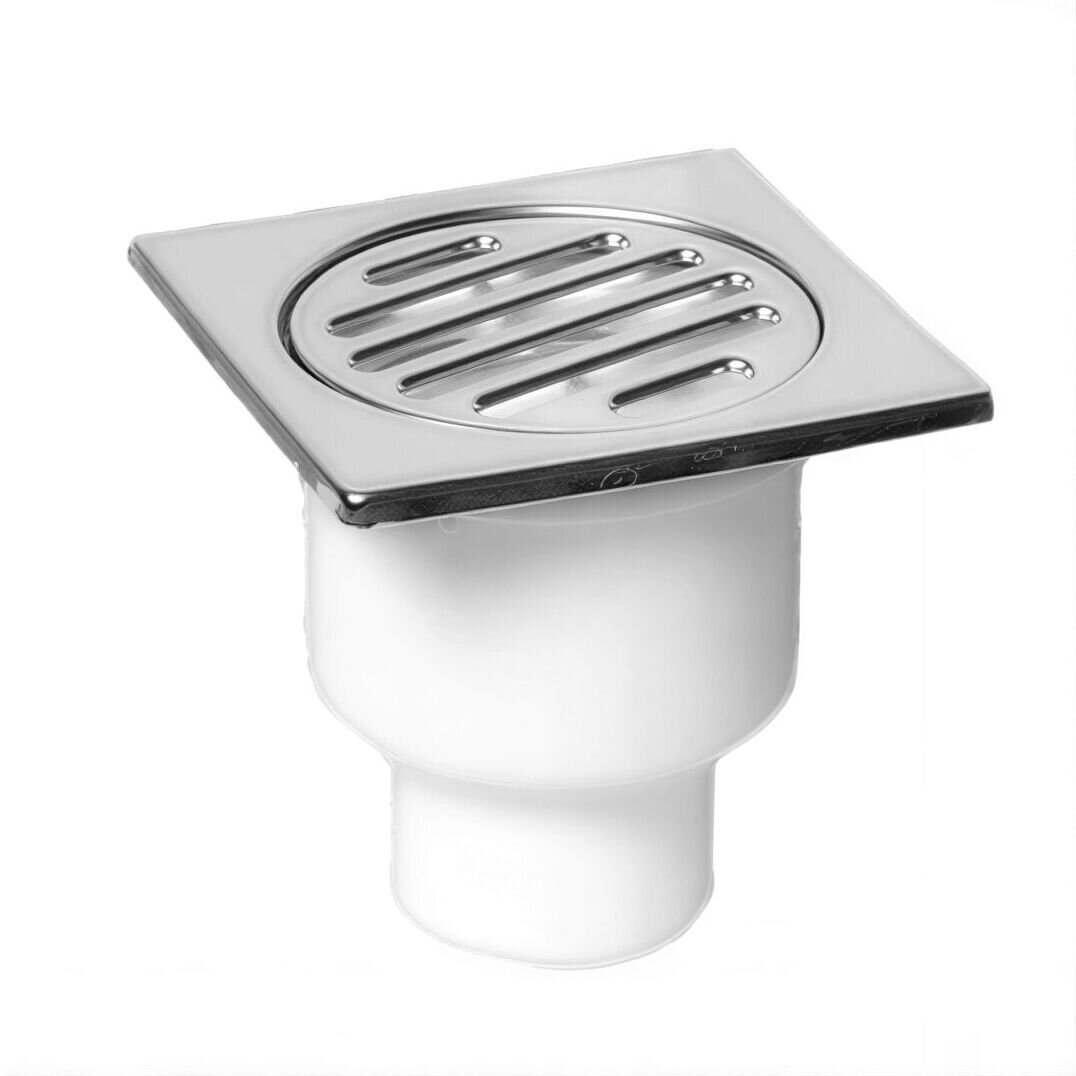 Изображение товара Трап McAlpine MRFG4V, 10 x 10 см, комбинированный затвор, рамка пластик, с решеткой из нержавеющей стали Изображение товара Трап McAlpine MRFG4V, 10 x 10 см, комбинированный затвор, рамка пластик, с решеткой из нержавеющей стали