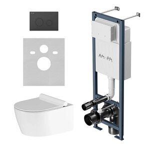 Изображение товара Инсталляция Am.Pm ErgoFit для безободкового унитаза Jupiter с микролифтом Изображение товара Инсталляция Am.Pm ErgoFit для безободкового унитаза Jupiter с микролифтом