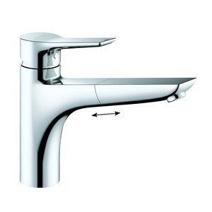 Изображение товара Смеситель для кухонной мойки Kludi Mix 329430575, с выдвижным изливом, хром