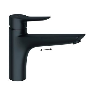 Изображение товара Смеситель для кухонной мойки Kludi Mix 329433975, с выдвижным изливом, черный матовый