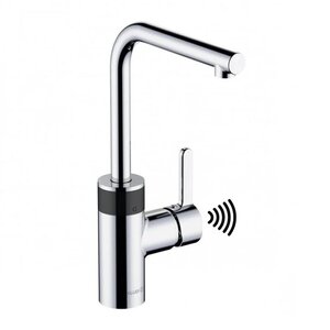 Изображение товара Смеситель для кухонной мойки Kludi E-GO электронный хром раздвижной