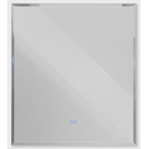 Изображение товара Зеркало интерьерное Cezares Interni CZR-SPC-INT-1000-900-LED-TCH-WARM-BL, 100 см, с LED подсветкой и сенсорным выключателем, Bianco Lucido