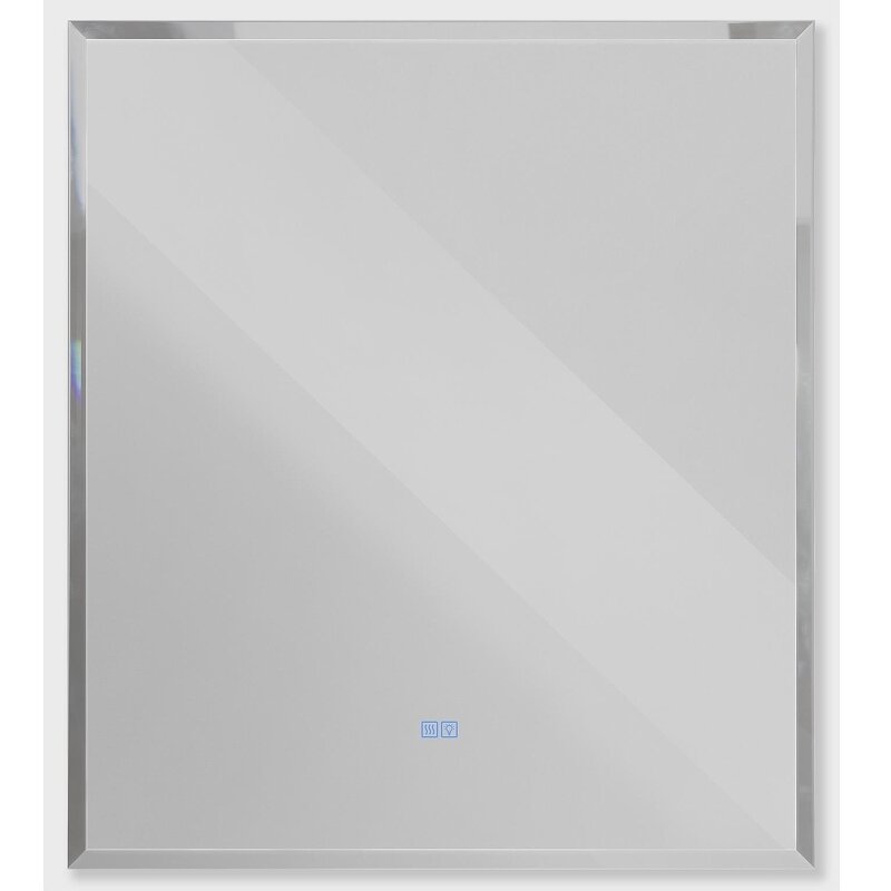 Изображение товара Зеркало интерьерное Cezares Interni CZR-SPC-INT-1000-900-LED-TCH-WARM-BL, 100 см, с LED подсветкой и сенсорным выключателем, Bianco Lucido