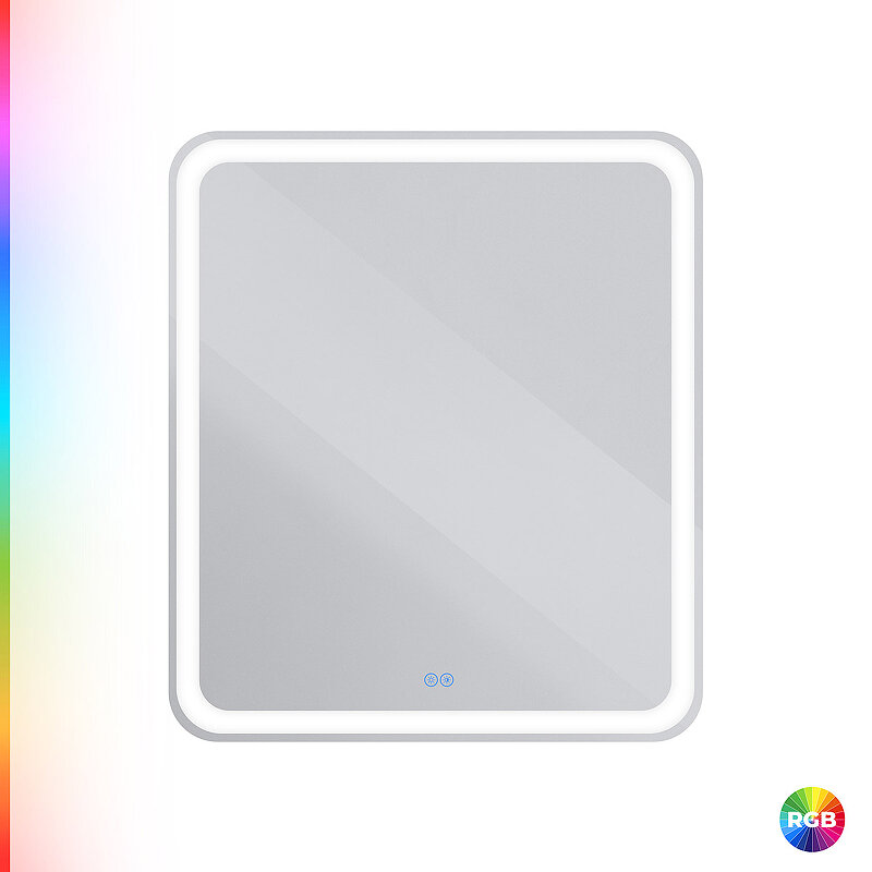 Изображение товара Зеркало Cezares Multicolore CZR-SPC-MC-700-800-RGB-TCH, 70 см, с разноцветной подсветкой и сенсорным выключателем, с памятью Изображение товара Зеркало Cezares Multicolore CZR-SPC-MC-700-800-RGB-TCH, 70 см, с разноцветной подсветкой и сенсорным выключателем, с памятью