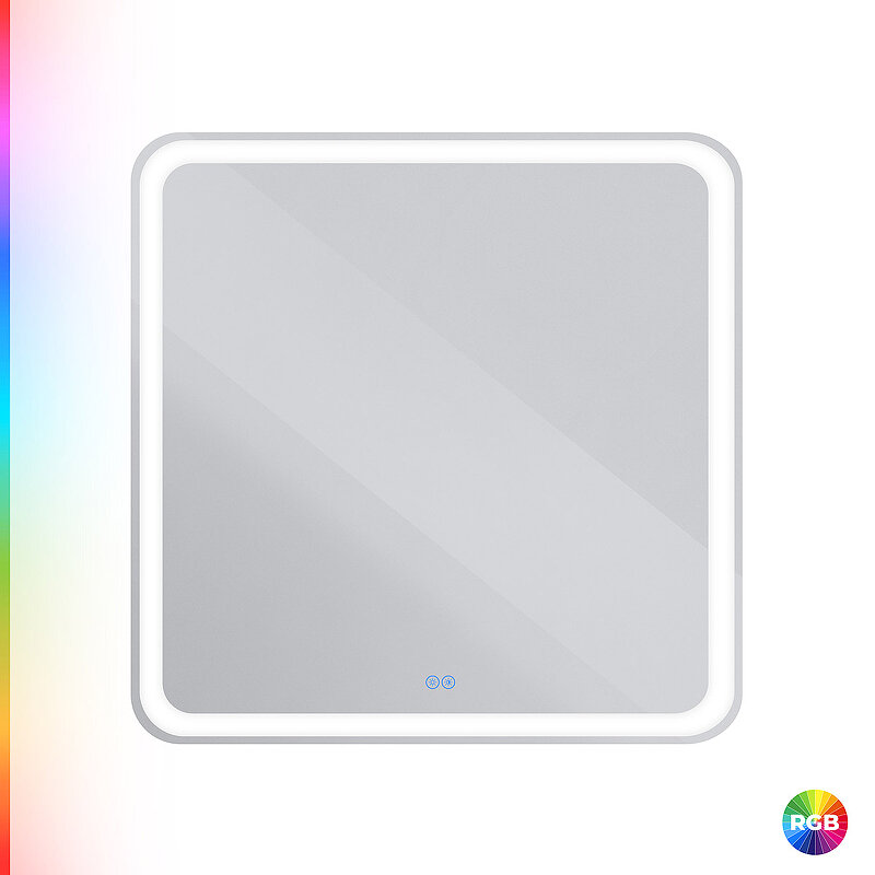 Изображение товара Зеркало Cezares Multicolore CZR-SPC-MC-800-800-RGB-TCH, 80 см, с разноцветной подсветкой и сенсорным выключателем, с памятью Изображение товара Зеркало Cezares Multicolore CZR-SPC-MC-800-800-RGB-TCH, 80 см, с разноцветной подсветкой и сенсорным выключателем, с памятью