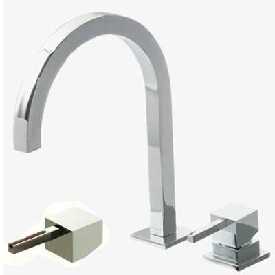 Изображение товара Смеситель Bandini Ice Cube 750720PN00LT для раковины, никель, ручка тик