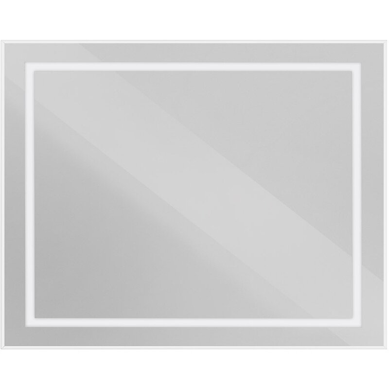 Изображение товара Зеркало BelBagno Kraft SPC-KRAFT-1000-800-SENS-AL, 100 см, с LED подсветкой, с сенсорным выключателем, сатин