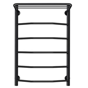 Изображение товара Полотенцесушитель водяной Secado Милан 1 СП, 4673739226384, ширина 50 см, высота 80 см, с полкой, черный матовый