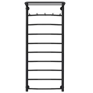 Изображение товара Полотенцесушитель водяной Secado Милан 1 КСП 60x120 см черный матовый с полкой