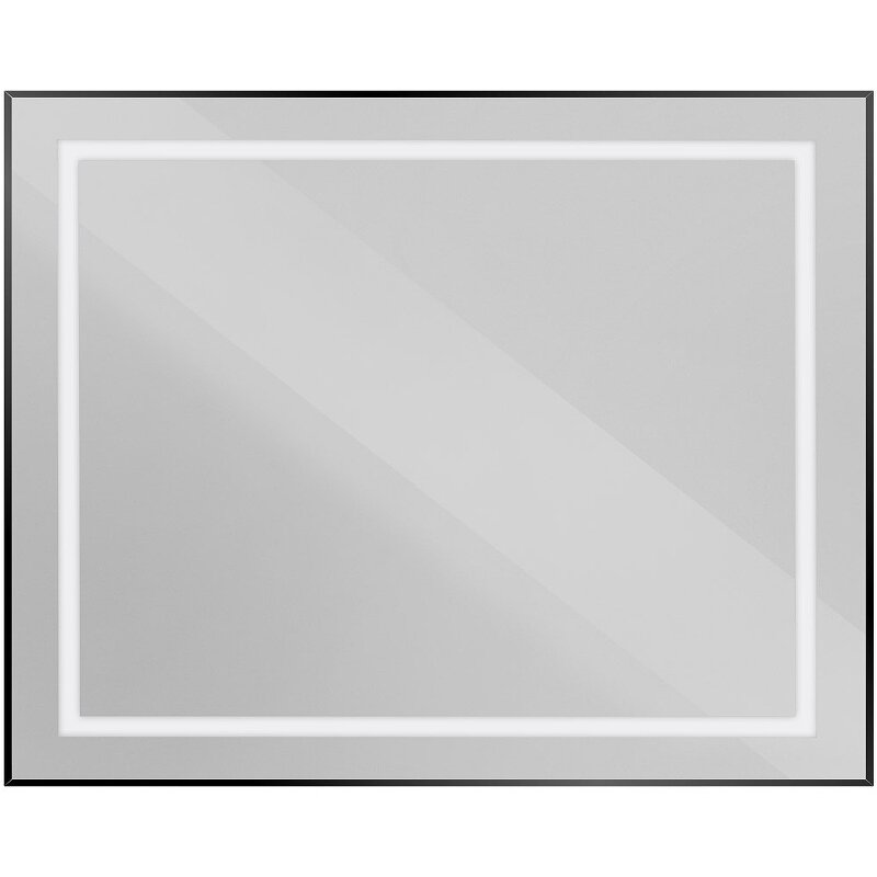 Изображение товара Зеркало BelBagno Kraft SPC-KRAFT-1000-800-SENS-NERO с LED подсветкой