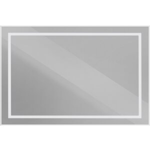 Изображение товара Зеркало BelBagno Kraft SPC-KRAFT-1200-800-SENS-AL, 120 см, с LED подсветкой, с сенсорным выключателем, цвет рамы сатин