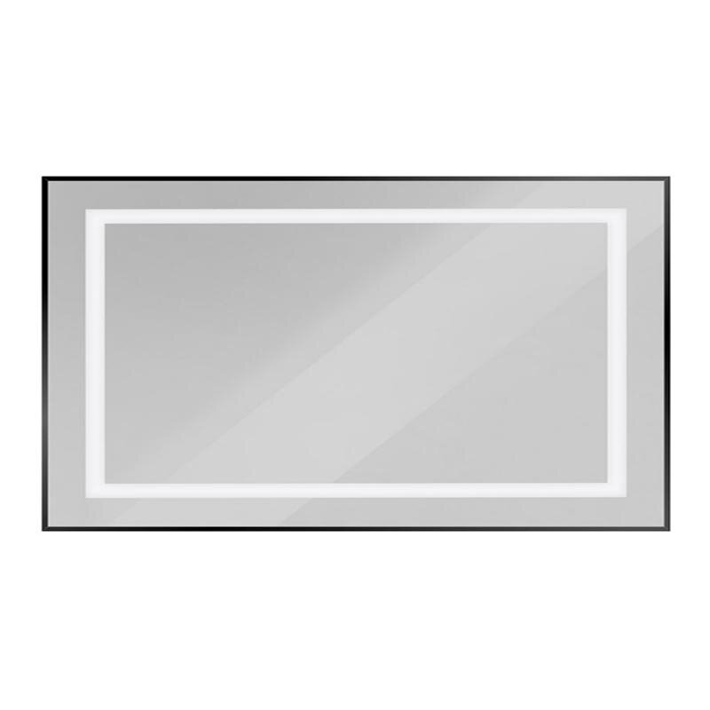 Изображение товара Зеркало BelBagno Kraft SPC-KRAFT-1400-800-SENS-NERO, 140 см, с LED подсветкой, с сенсорным выключателем, цвет рамы черный