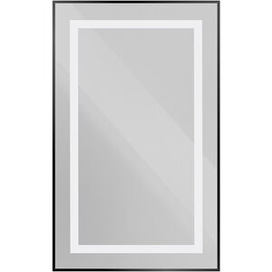 Изображение товара Зеркало с LED подсветкой и сенсорным управлением 50 см черное BelBagno
