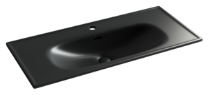 Изображение товара Раковина Ceramicanova Sabo CN13003MB, 100 см, сантехфарфор, черный матовый