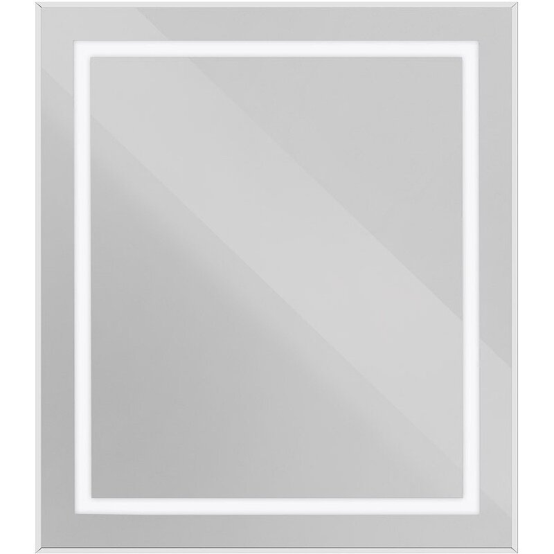 Изображение товара Зеркало BelBagno Kraft SPC-KRAFT-700-800-SENS-AL, 70 см, с LED подсветкой, с сенсорным выключателем, цвет рамы сатин