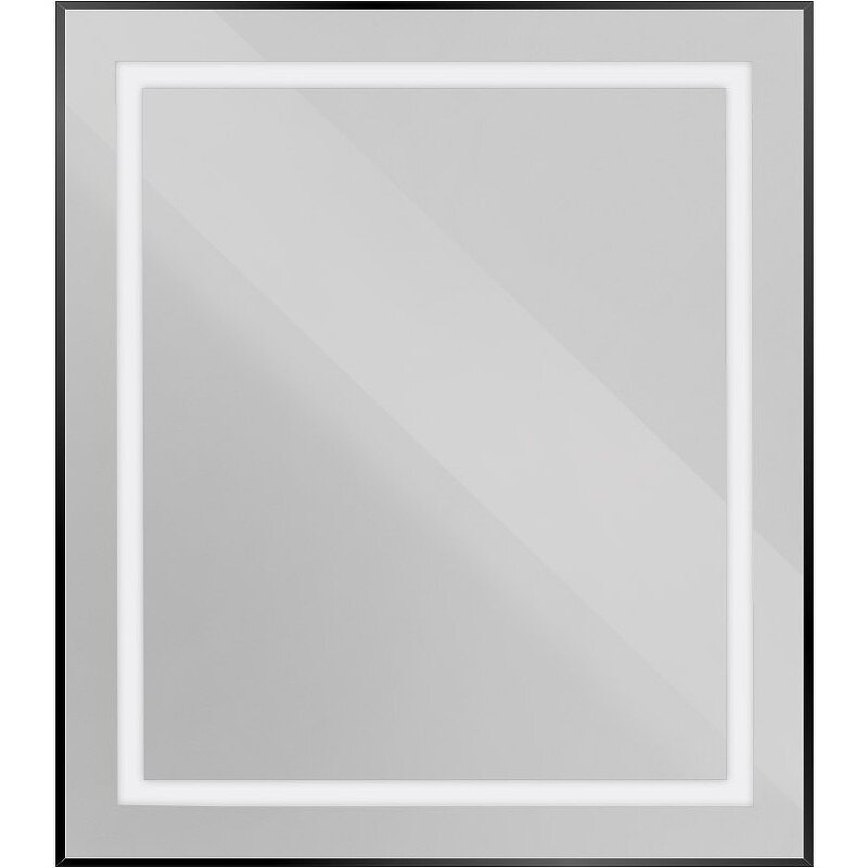 Изображение товара Зеркало BelBagno Kraft SPC-KRAFT-700-800-SENS-NERO с LED-подсветкой, 70 см, черная рама