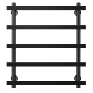 Изображение товара Полотенцесушитель водяной Secado Понтида 1, 4673739227084, ширина 70 см, высота 60 см, черный матовый, 60x60x70