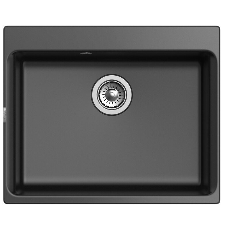 Изображение товара Кухонная мойка Rivelato Axel Х-60 antracite, 60 см, искусственный камень, антрацит