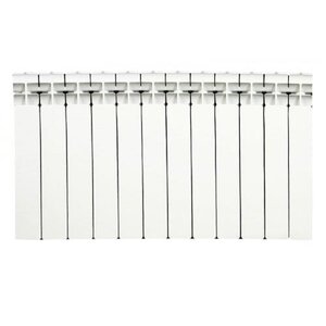 Изображение товара Алюминиевый радиатор Rifar Alum Ventil 500 10 секций нижнее левое подключение белый