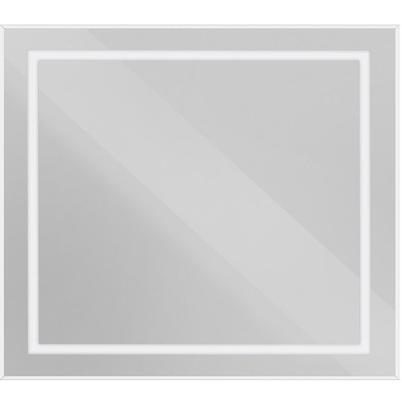 Изображение товара Зеркало BelBagno Kraft SPC-KRAFT-900-800-SENS-AL, 90 см, с LED подсветкой, с сенсорным выключателем, цвет рамы сатин