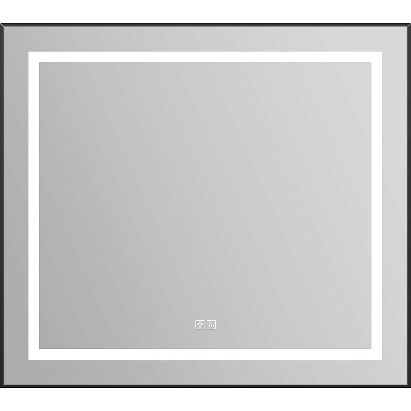 Изображение товара Зеркало BelBagno Kraft SPC-KRAFT-555-1700-TCH-PIA-NERO with LED подсветкой