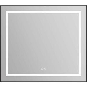 Изображение товара Зеркало BelBagno Kraft SPC-KRAFT-555-1700-TCH-PIA-NERO 88.5 см, светодиодная подсветка, с сенсорным выключателем, с подогревом, черный