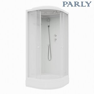 Изображение товара Душевая кабина Parly Bianco BM86F, 85 х 85 см, стекло матовое, профиль белый