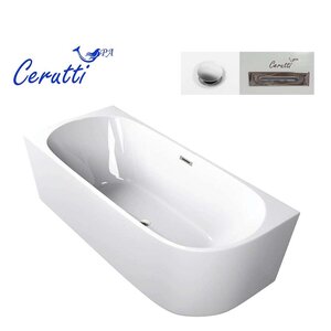Изображение товара Ванна акриловая пристенная Ceruttispa Ami L CT10090, 170 x 75 см, левая, белая