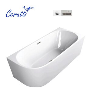Изображение товара Ванна акриловая пристенная Ceruttispa Ami R CT10091, 170 x 75 см, правая, белая