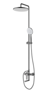 Изображение товара Душевая система D&K Bayern.München DA1563706B18, графит с трехрежимной лейкой и гарантией 10 лет