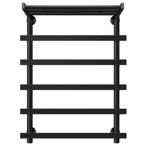 Изображение товара Полотенцесушитель водяной Secado Понтида 1 СП 50х80 см с полкой черный матовый