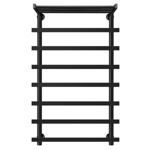 Изображение товара Полотенцесушитель водяной Secado Понтида 1 СП, 4673739227374, ширина 60 см, высота 100 см, с полкой, черный матовый, 100x50x60