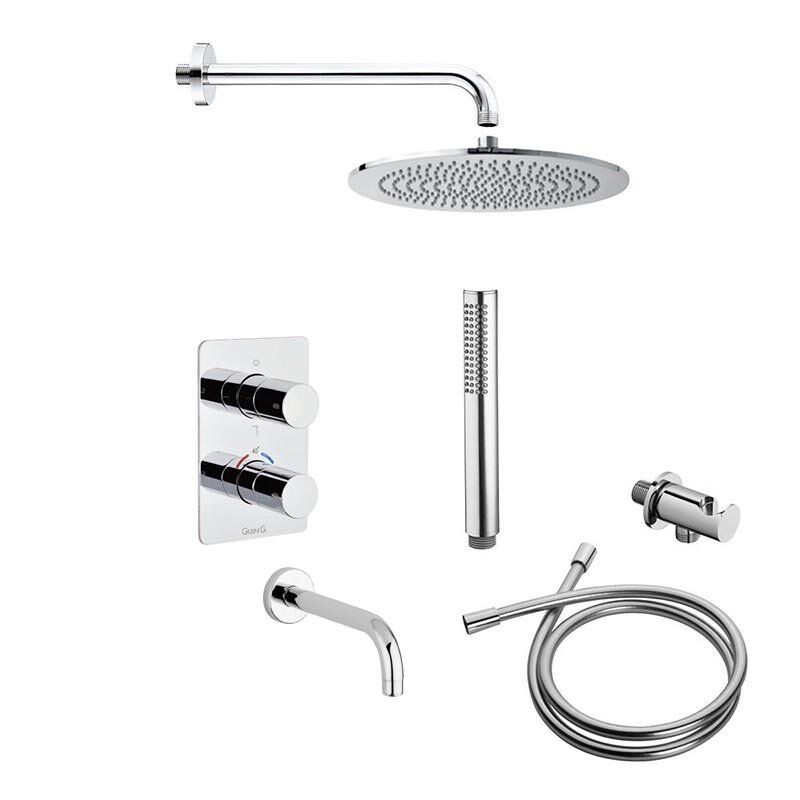 Изображение товара Душевая система Giulini Futuro FKD0525X/F8277/F3222-20 хром италия, термостатическая