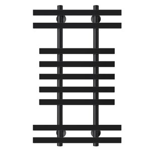 Изображение товара Полотенцесушитель водяной Secado Понтида 2, 4673739227589, ширина 60 см, высота 100 см, черный матовый, 100x20x60