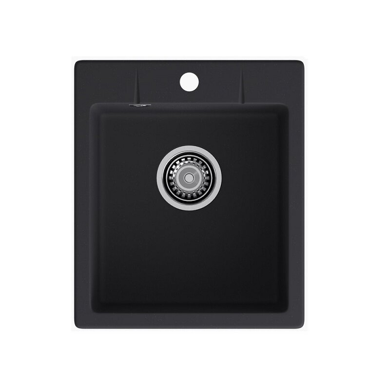 Изображение товара Кухонная мойка GranFest GF-Urban 242 черный, 42 х 49 см, искусственный камень