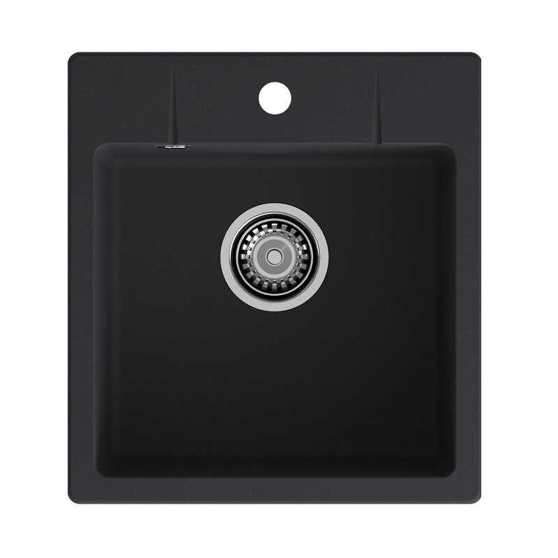 Изображение товара Кухонная мойка GranFest GF-Urban 245 черный из искусственного камня 45x49 см