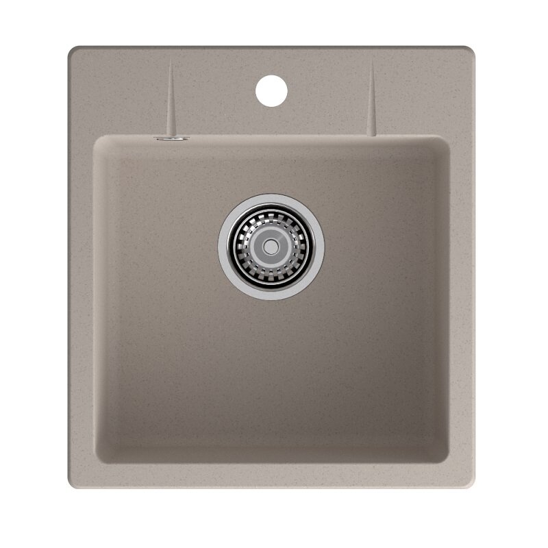 Изображение товара Кухонная мойка GranFest GF-Urban 245 песочный 45x49 см искусственный камень