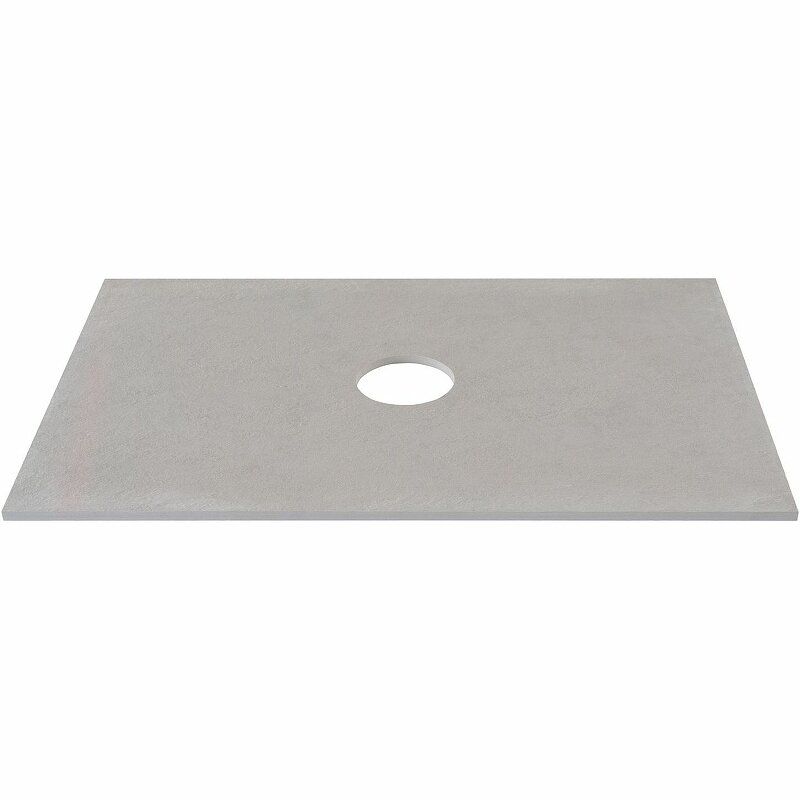 Изображение товара Столешница Allen Brau Reality 1.32022.G-S, 71 х 46.1 см, керамогранит, серый структ